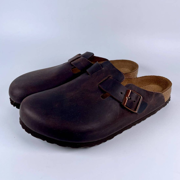 Birkenstock Other - Birkenstock Boston Soft Footbed Oiled Leather Clogs Brown Men's Sz 11